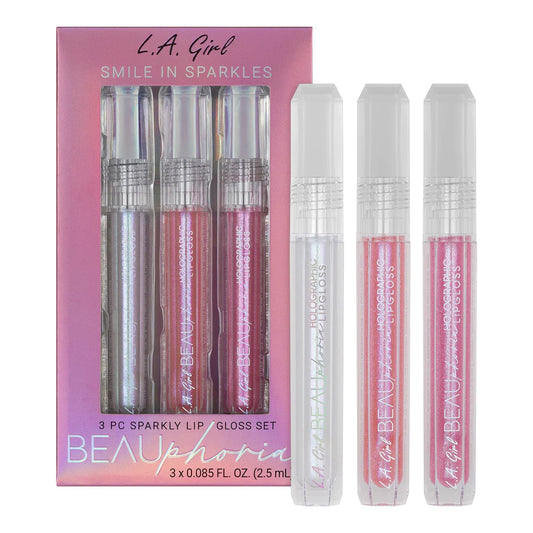 BEAUPHORIA 3PC SPARKLY LIP GLOSS SET