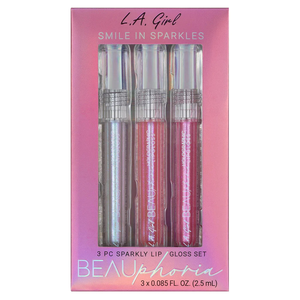 BEAUPHORIA 3PC SPARKLY LIP GLOSS SET