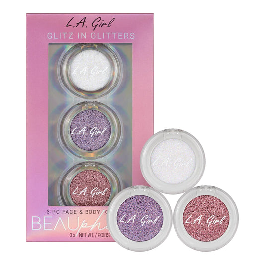 BEAUPHORIA 3PC FACE & BODY GLITTER SET