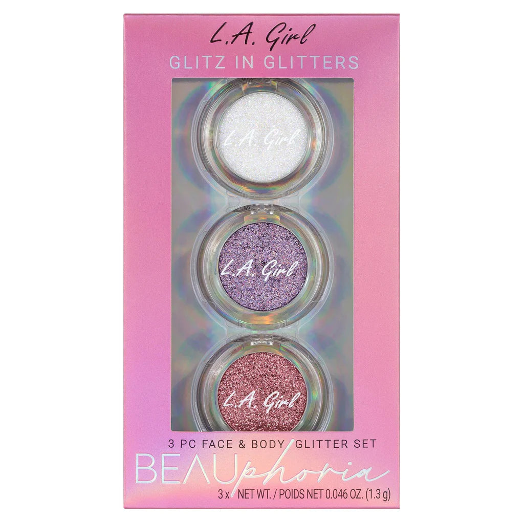 BEAUPHORIA 3PC FACE & BODY GLITTER SET