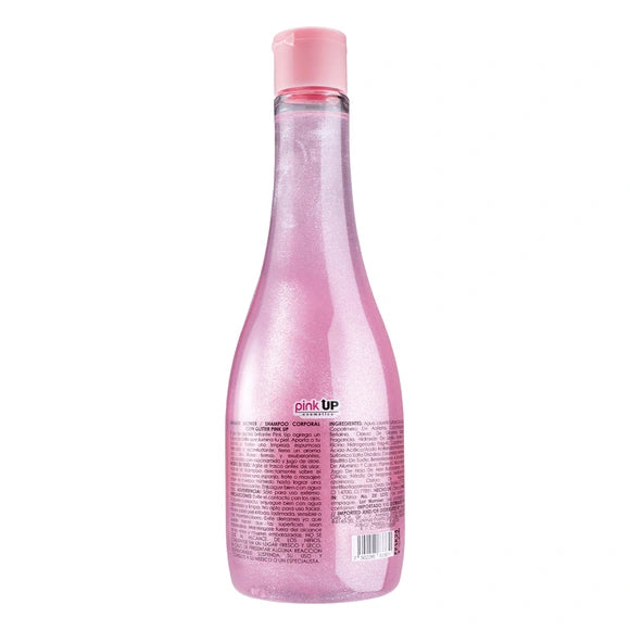 “Shimmer Shower Gel” - Shampoo Corporal con Glitter - Pink UP Cosmetics