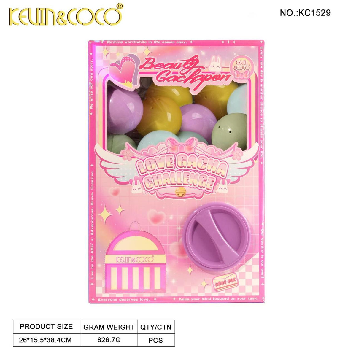 Beauty Gachapon - Dispensador de Sorpresas - Kevin & Coco