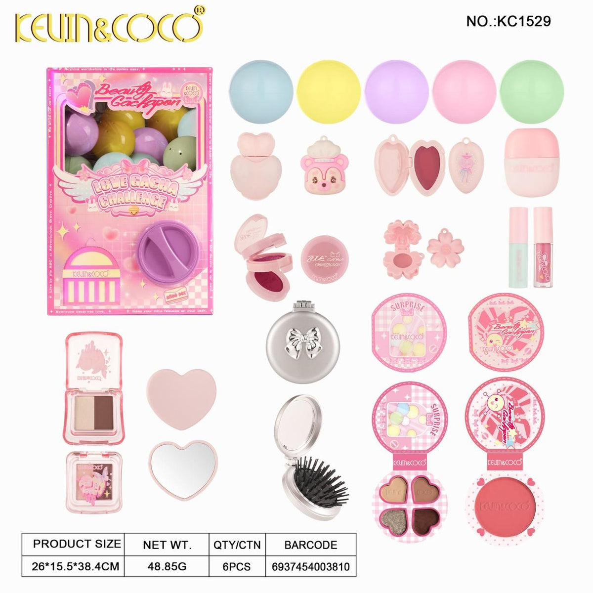 Beauty Gachapon - Dispensador de Sorpresas - Kevin & Coco