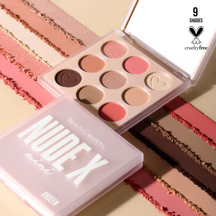 PALETA DE SOMBRAS NUDE X MINI UNSEEN - BEAUTY CREATIONS