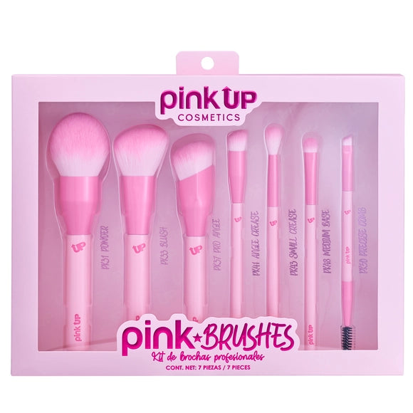 Pink Brushes - Set de Brochas - Pink Up Cosmetics
