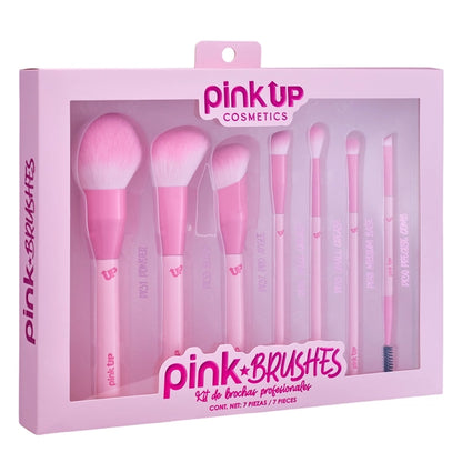 Pink Brushes - Set de Brochas - Pink Up Cosmetics