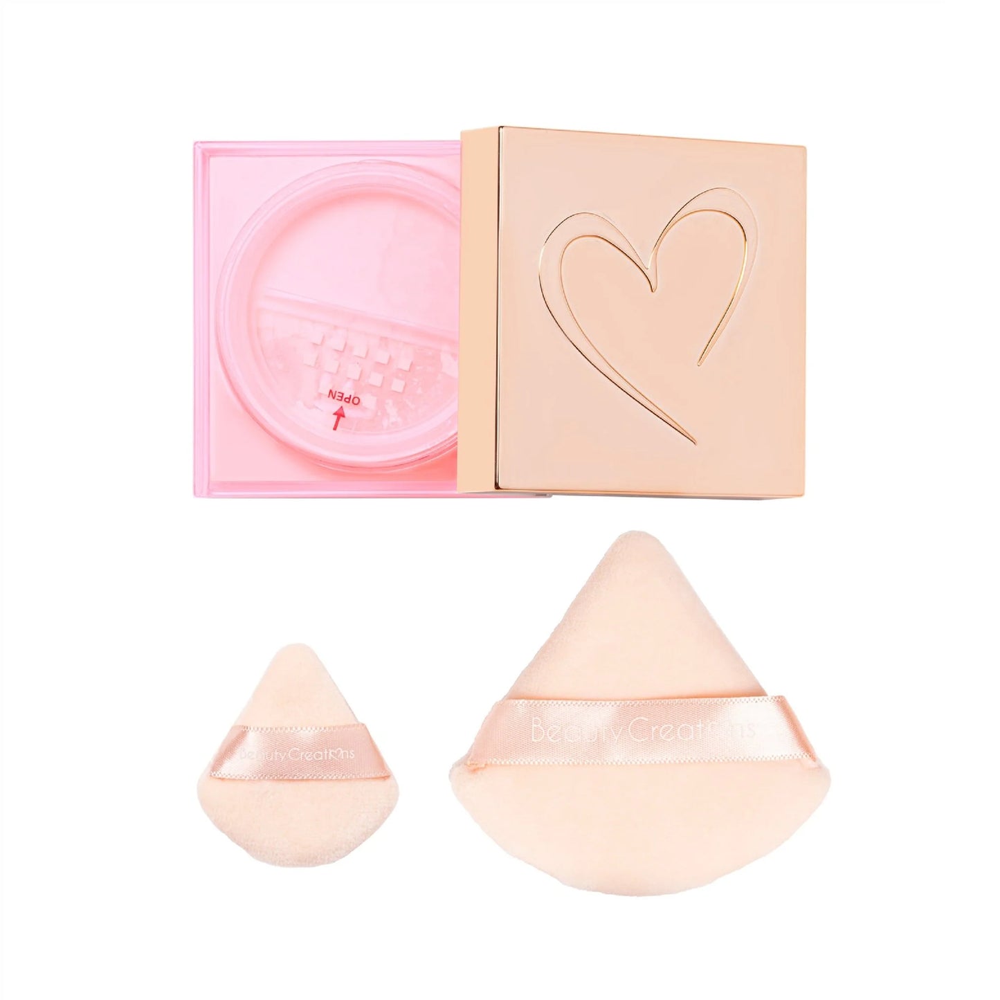 PINK CLOUD SETTING POWDER + PUFF SET TALC FREE