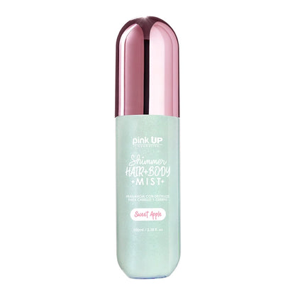 Shimmer Hair + Body Mist -  Fragancia con Destellos - Pink UP Cosmetics