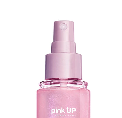 Shimmer Hair + Body Mist -  Fragancia con Destellos - Pink UP Cosmetics