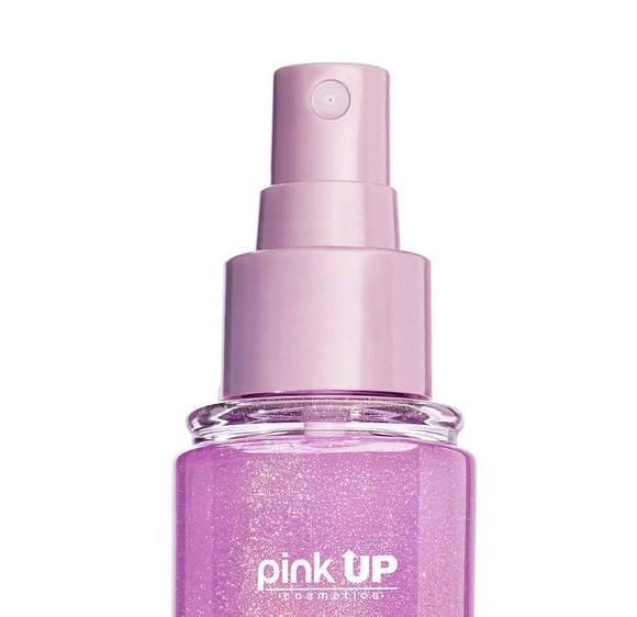 Shimmer Hair + Body Mist -  Fragancia con Destellos - Pink UP Cosmetics