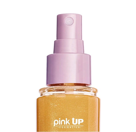 Shimmer Hair + Body Mist -  Fragancia con Destellos - Pink UP Cosmetics