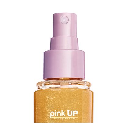 Shimmer Hair + Body Mist -  Fragancia con Destellos - Pink UP Cosmetics