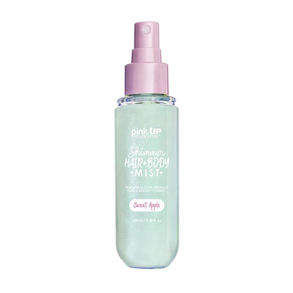 Shimmer Hair + Body Mist -  Fragancia con Destellos - Pink UP Cosmetics
